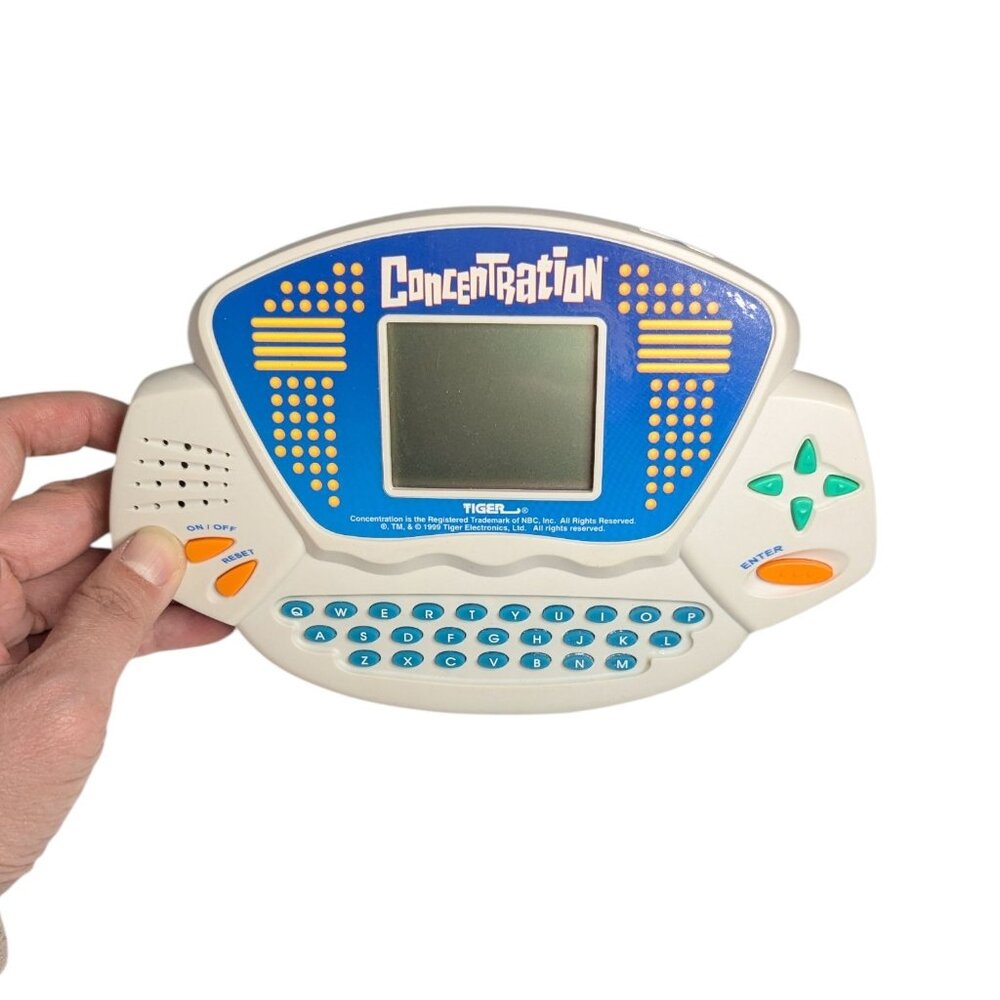 Vintage 1990s Tiger Electronics Concentration Handheld Electronic Game - WORKS